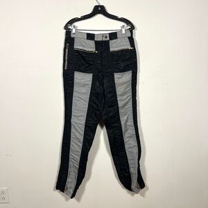 Vintage Slick Glick Creative Apparel Nylon Streetwear Zippered Rave Style Pants